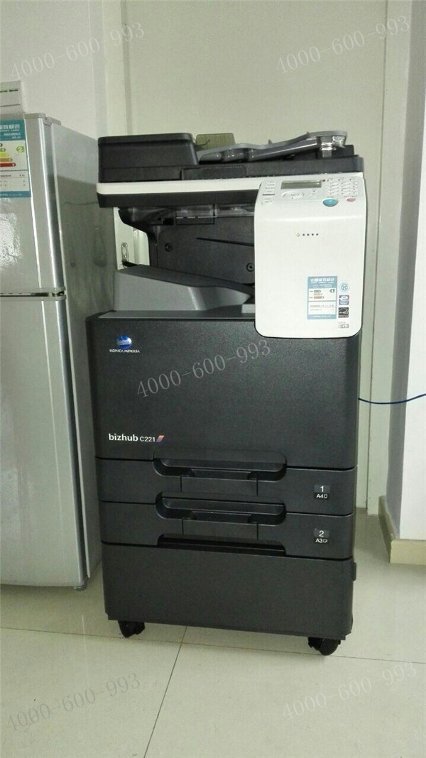 給廣州通信企業成功安裝的柯尼卡美能達彩色復印機C221-科頤辦公